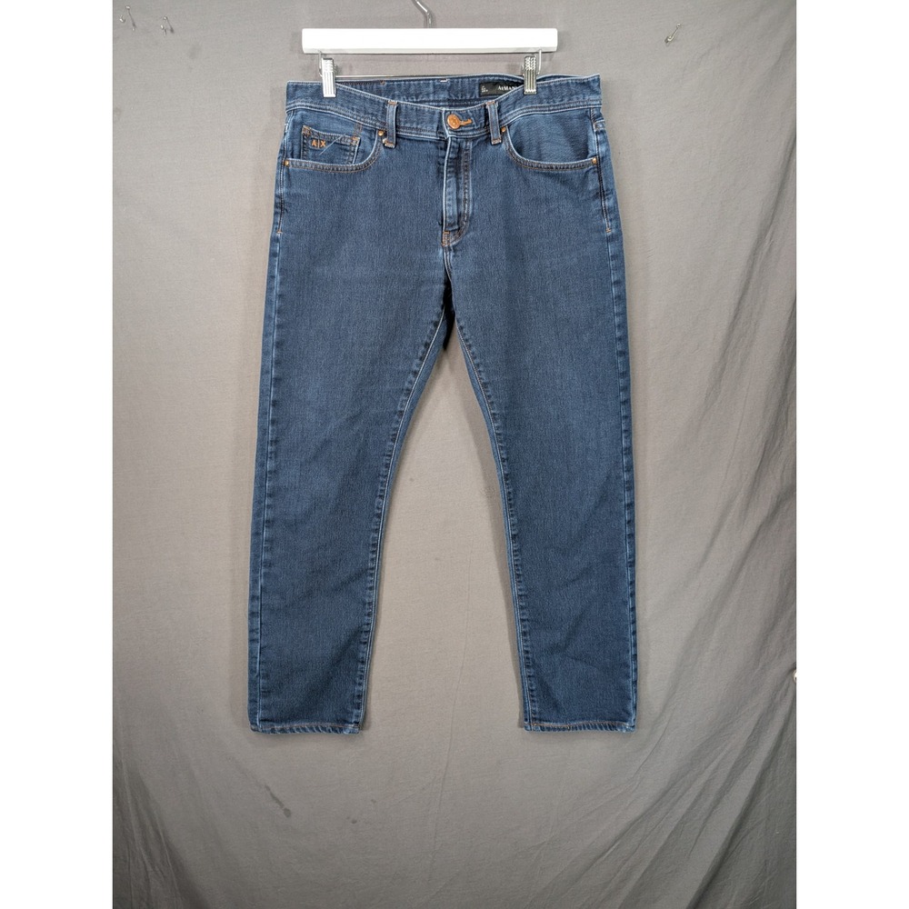Armani Exchange J13 Slim Fit Mens Jeans Blue Denim Size 34